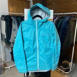 Columbia Women’s Hiking She’ll Rain Jacket - Size Large - Aqua/Teal